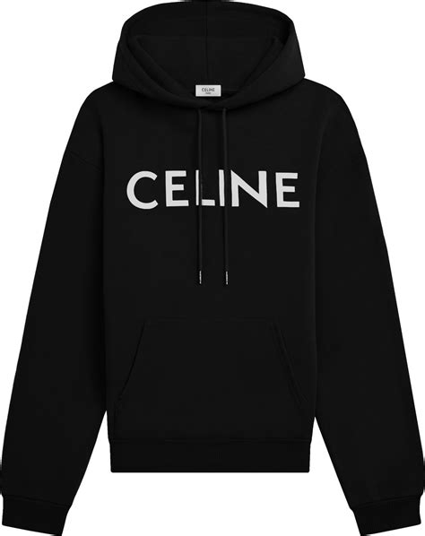 celine women hoodie|Celine hoodie black.